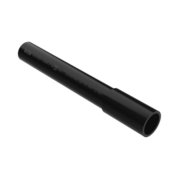 GMPL 0719-BLACK PVC Round Conduit FRLS Pipe Pipes Black| Image 1