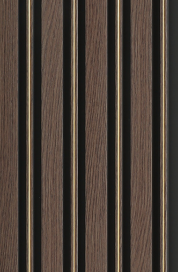 Charcoal Wooden 12 mm Louvers/Panels | 9 ft x 5.1 inch | 7203| Image 1