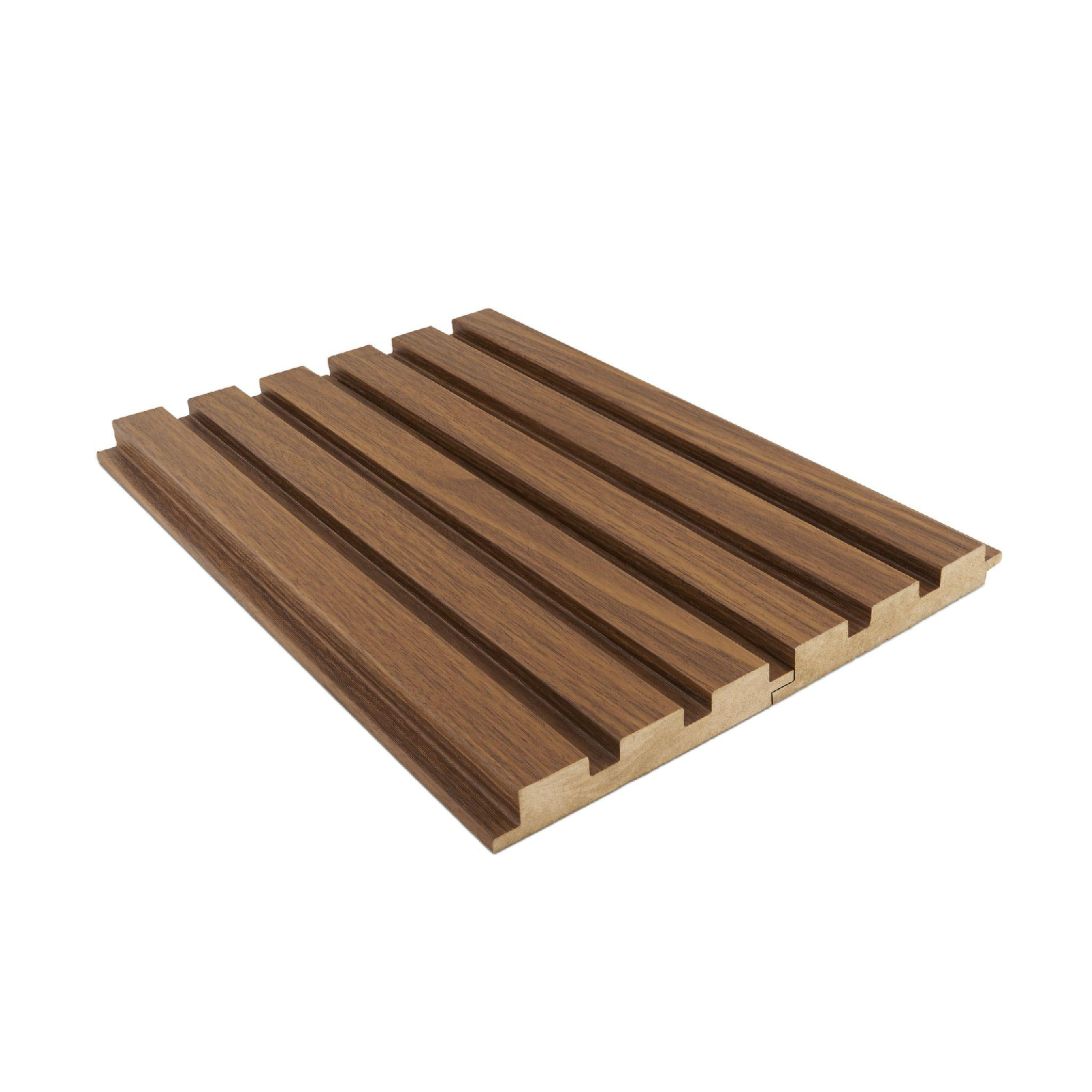 PN 00028 B Cocoa Brown Linear Pattern 9 Ft x 4.7 inch MDF HMR Grade Louver / Panel - 18 mm| Image 1