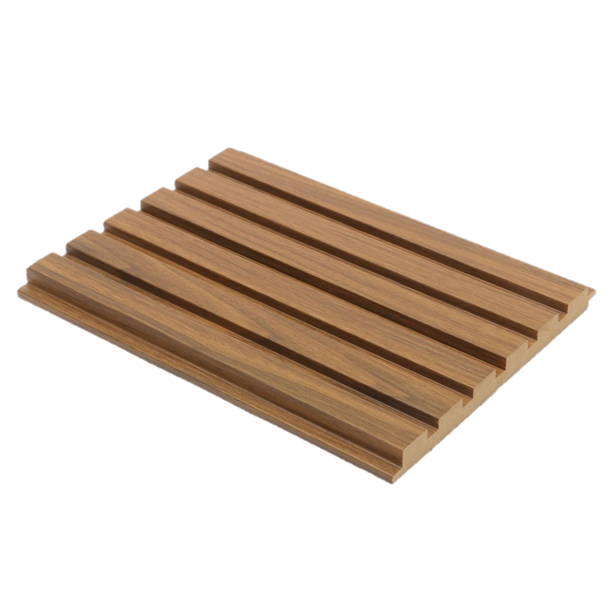 PN 00027 B Organic Brown Linear Pattern 9 Ft x 4.7 inch MDF HMR Grade Louver / Panel - 18 mm| Image 1