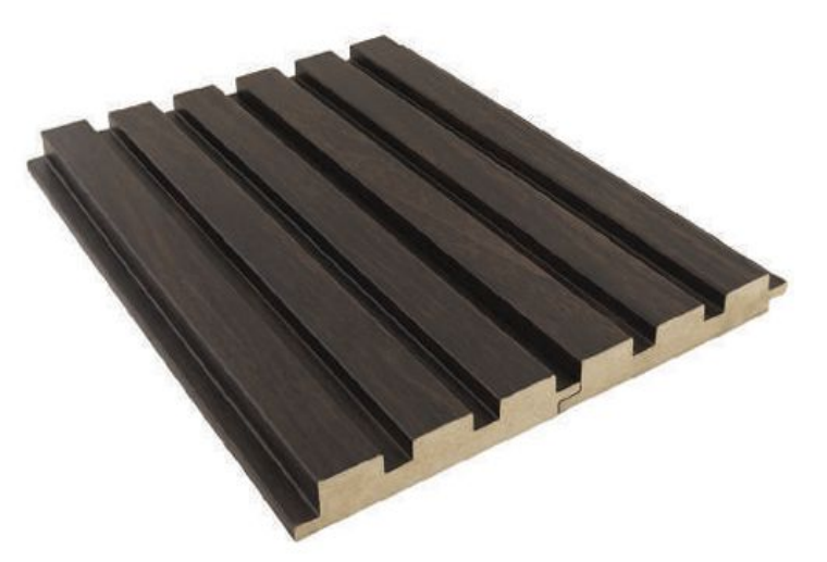 MDF Legno Series 18 mm Louvers/Panels | 9 Ft x 4.7 inch | 163 Bog Oak| Image 1