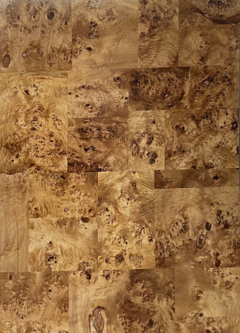 Smoked Mappa Burls 2440x1220 mm Silicon Natural Veneer - 3.7 mm | Image 01