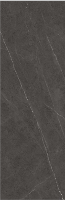 A close-up of aPietra Grey 800x3000 mm High Gloss Fullbody Vitrified Slab for Floor & Countertop - 15 mm with a High Gloss finish available at Material Depot in Bangalore