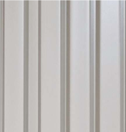 White Plain Colour Look  Louvers/Panel 8 ft x 5 inch - 12 mm | Ideal for Living Room, Bedroom, Feature Wall, Office, TV Cabinet | 942033 Panels  White| Image 1