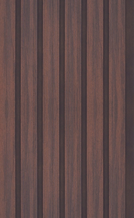 Brown Wooden Look Charcoal Louvers/Panel 8 ft x 1 ft - 8 mm | Ideal for Living Room, Bedroom, Feature Wall, Office, TV Cabinet | ED 9127 Panels  Brown| Image 1
