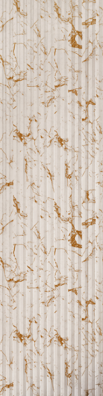 Elegant White Marble Finish Charcoal Louvers/Panel 8 ft x 1 ft - 6 mm | Ideal for Living Room, Bed Room, Feature Wall, Office | ED11004 Panels  White| Image 1