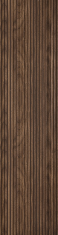 Elegant Brown Wood Finish Charcoal Louvers/Panel 8 ft x 1 ft - 6 mm | Ideal for Living Room, Bed Room, Feature Wall, Office | ED11006 Panels  Brown| Image 1