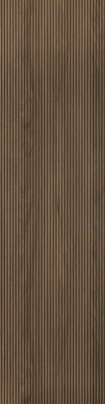 Elegant Brown Wood Finish Charcoal Louvers/Panel 8 ft x 1 ft - 6 mm | Ideal for Living Room, Bed Room, Feature Wall, Office | ED11009 Panels  Brown| Image 1