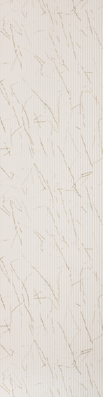 Elegant White Marble Finish Charcoal Louvers/Panel 8 ft x 1 ft - 6 mm | Ideal for Living Room, Bed Room, Feature Wall, Office | ED11011 Panels  White| Image 1