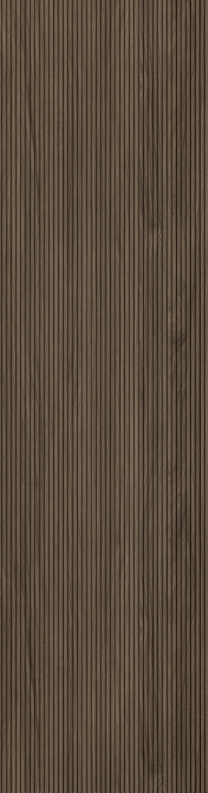 Elegant Brown Wood Finish Charcoal Louvers/Panel 8 ft x 1 ft - 6 mm | Ideal for Living Room, Bed Room, Feature Wall, Office | ED11013 Panels  Brown| Image 1