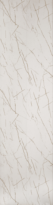 Elegant White Marble Finish, Charcoal Based Panel, Ideal for Living Room, Bed Room, TV Unit, Office | ED12002, 8 ft x 1 ft, 6 mm Panels  White| Image 1