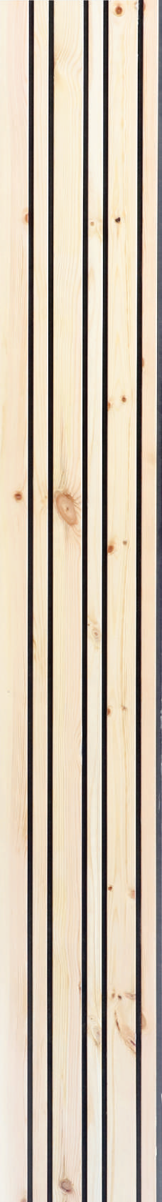 Beige Wooden Look Charcoal Louvers/Panel 9 ft x 11.2 inch - 12 mm | Ideal for Living Room, Bedroom, Feature Wall, Office, TV Cabinet | WK02 Panels  Beige| Image 1