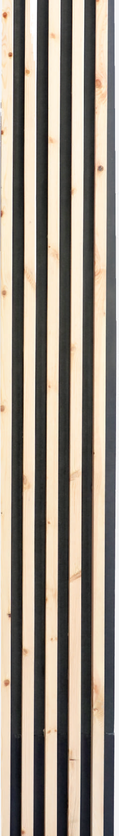 Beige Wooden Look Charcoal Louvers/Panel 9 ft x 11.2 inch - 12 mm | Ideal for Living Room, Bedroom, Feature Wall, Office, TV Cabinet | WK03 Panels  Beige| Image 1
