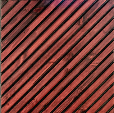 Brown Patterned Look Charcoal Louvers/Panel 9 ft x 11.2 inch - 12 mm | Ideal for Living Room, Bedroom, Feature Wall, Office, TV Cabinet | WK04 Panels  Brown| Image 1