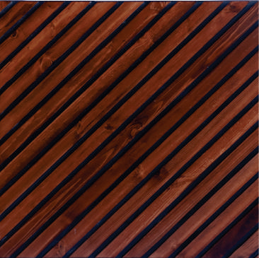 Brown Patterned Look Charcoal Louvers/Panel 9 ft x 11.2 inch - 12 mm | Ideal for Living Room, Bedroom, Feature Wall, Office, TV Cabinet | WK04 Panels  Brown| Image 1