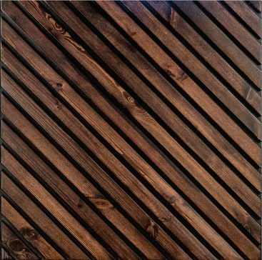 Brown Patterned Look Charcoal Louvers/Panel 9 ft x 11.2 inch - 12 mm | Ideal for Living Room, Bedroom, Feature Wall, Office, TV Cabinet | WK04 Panels  Brown| Image 1