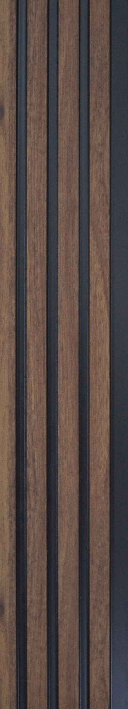 Wood Finish Charcoal Louvers/Panels | 8 ft x 5 inch - 11 mm | SM 3156 Panels  Wenge| Image 1