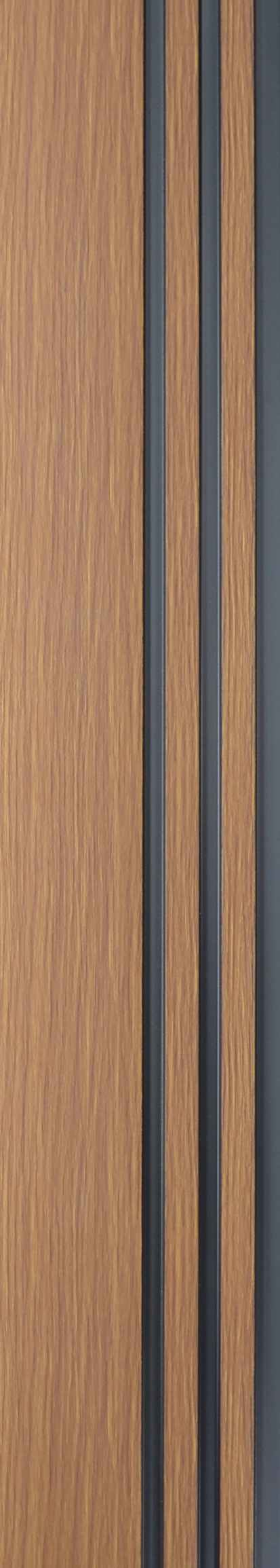 Wood Finish Charcoal Louvers/Panels | 9.5 ft x 6 inch - 11 mm | SM 6515 Panels  Brown| Image 1