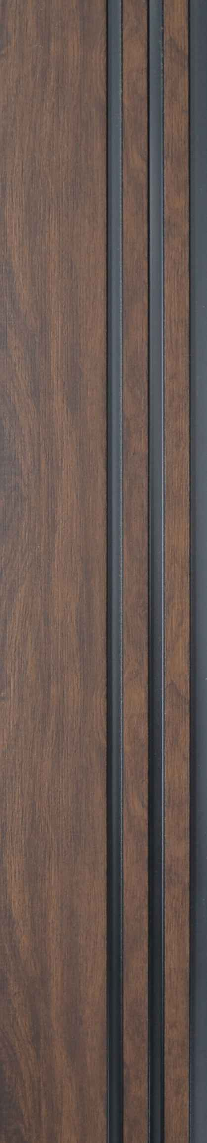 Wood Finish Charcoal Louvers/Panels | 9.5 ft x 6 inch - 11 mm | SM 6516 Panels  Wenge| Image 1