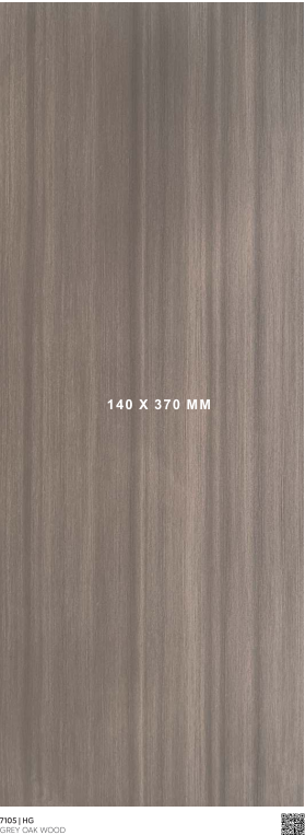 Material Depot laminates in bangalore - high quality image of a 7105 HG Grey Oak Wood Grey Liner Laminate from Halogen with High Gloss finish