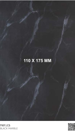 Material Depot laminates in bangalore - high quality image of a 7107 CS Black Marble Black Liner Laminate from Halogen with Texture finish