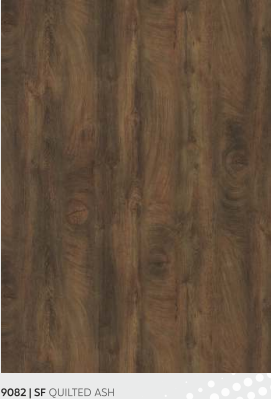 9082 SF Quilted Ash Brown Liner Laminate of 0.8 mm with a Suede finish available for sale at Material Depot in Bangalore