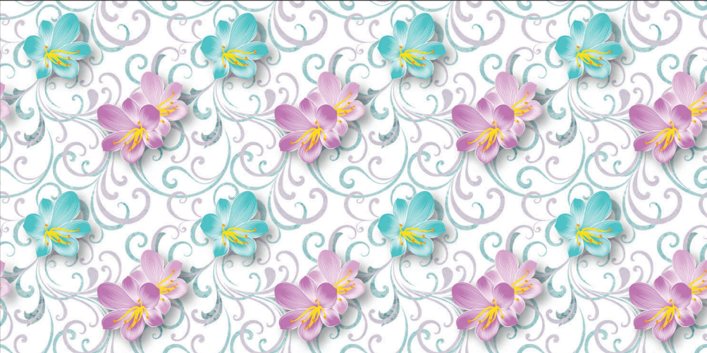 LCD 1120 Tropical Flowers 8 ft x 4 ft A 12 Mirror Finish Digital Laminate - 1 mm | Image 01