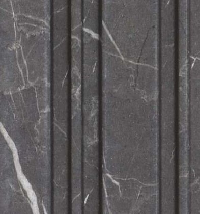 Grey Marble Look Charcoal  Louvers 9.5 ft x 5 inch - 12 mm | Ideal For Living Room, TV Cabinet, Bedroom, Feature Wall, Office | PN 00812 | Image 01