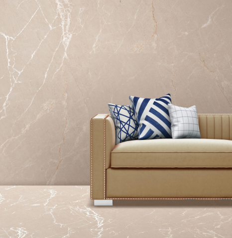 Parsian Beige 1800x1200 mm Carving Matte Finish Glazed Vitrified Floor and Wall Tile - 9 mm | Image 2