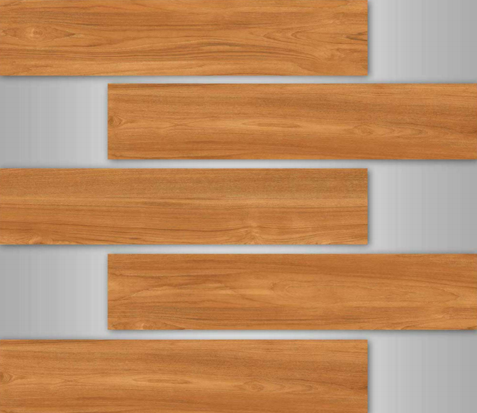 TL 02986 Chocolate Brown 39 x 8 inch Matte Finish Porcelain Floor & Wall Plank Tile - 9.5 mm| Image 2