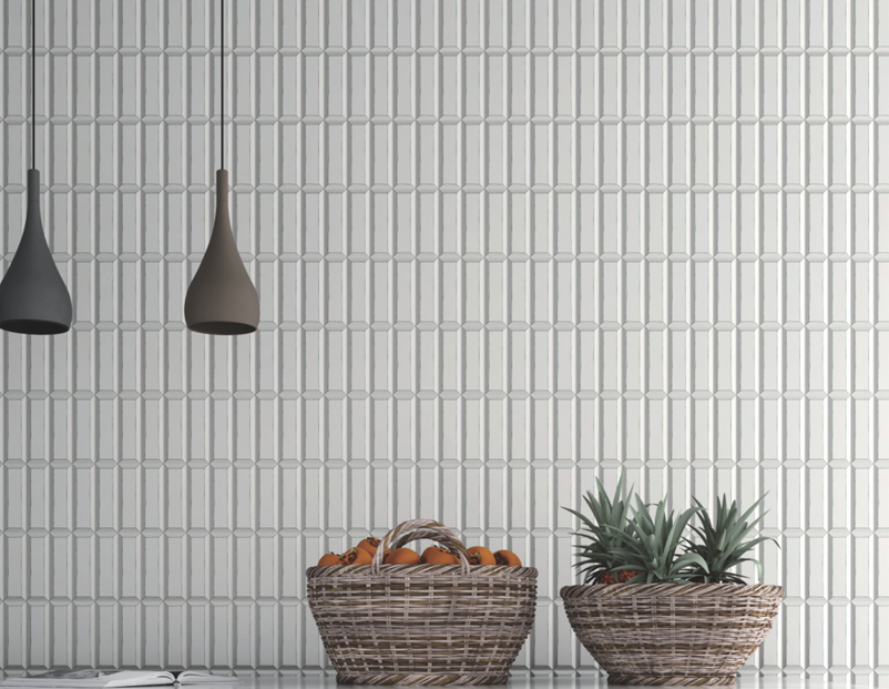 A close-up of aFaux Subway Wall Tile TL 06365 B Forest Blend 1 ft x 1 ft Ceramic Matte Finish Tile - 9 mm | Suitable For Kitchen, Bathroom Walls and Backsplashes with a Matte finish available at Material Depot in Bangalore
