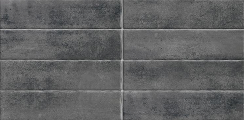 A close-up of aFaux Subway Wall Tile TL 06368 D Black Blend 2 ft x 1 ft Ceramic Glossy Finish Tile - 9 mm | Suitable For Kitchen, Bathroom Walls and Backsplashes with a Glossy finish available at Material Depot in Bangalore