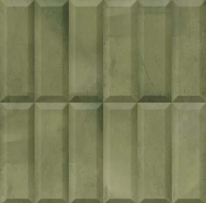 A close-up of aFaux Subway Wall Tile TL 06362 B Green Blend 1 ft x 1 ft Ceramic Matte Finish Tile - 9 mm | Suitable For Kitchen, Bathroom Walls and Backsplashes with a Matte finish available at Material Depot in Bangalore
