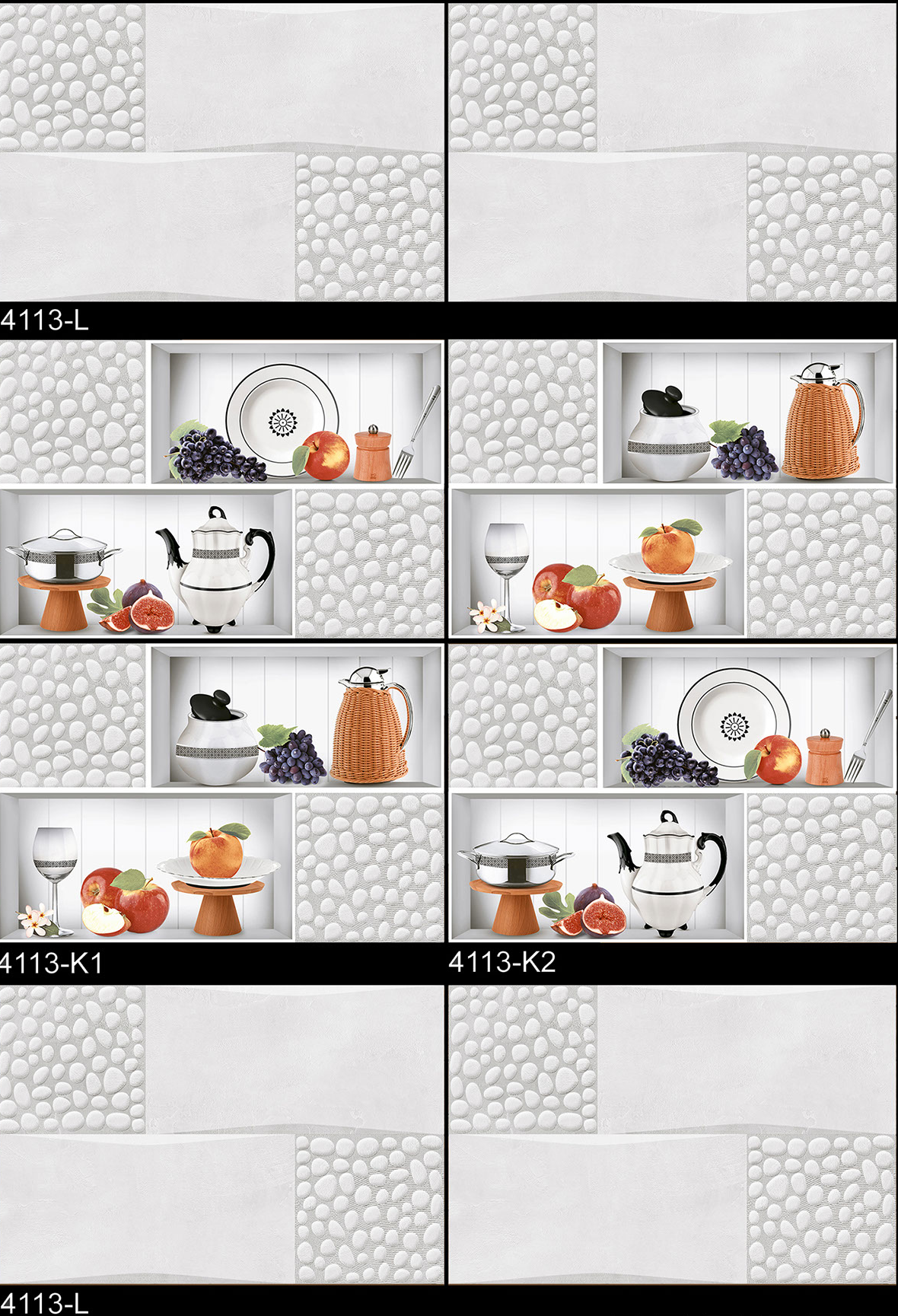 A4113  K1 set of Tiles  for Kitchen & Bathroom