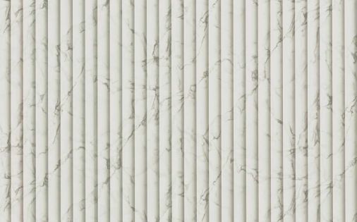 Material Depot laminates in bangalore - high quality image of a 5264 A 8 Marble Fluted White Decorative Laminate from Fluted with High Gloss finish