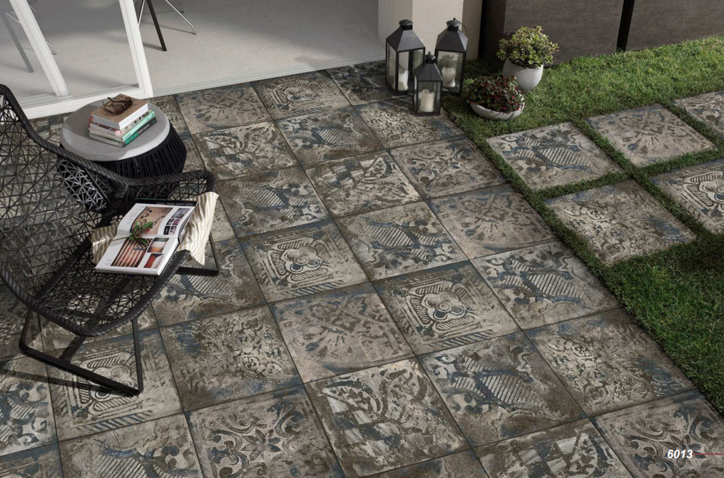 {SKU} Grey 15 x 15 inch Heavy Duty Glazed Vitirified Floor Tile - 12 mm | Image 03