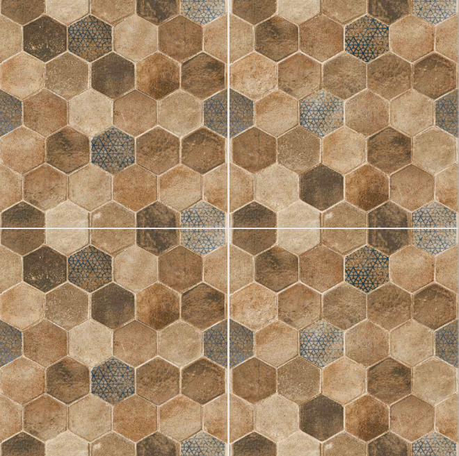 9284 Hexa Style 390x390 mm Heavy Duty Glazed Vitirified Floor Tile - 12 mm | Image 02