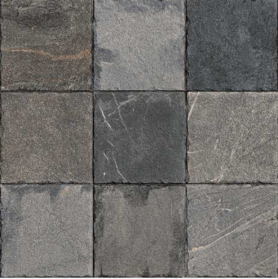 {SKU} Vanta Black 15 x 15 inch Heavy Duty Glazed Vitirified Floor Tile - 12 mm | Image 01