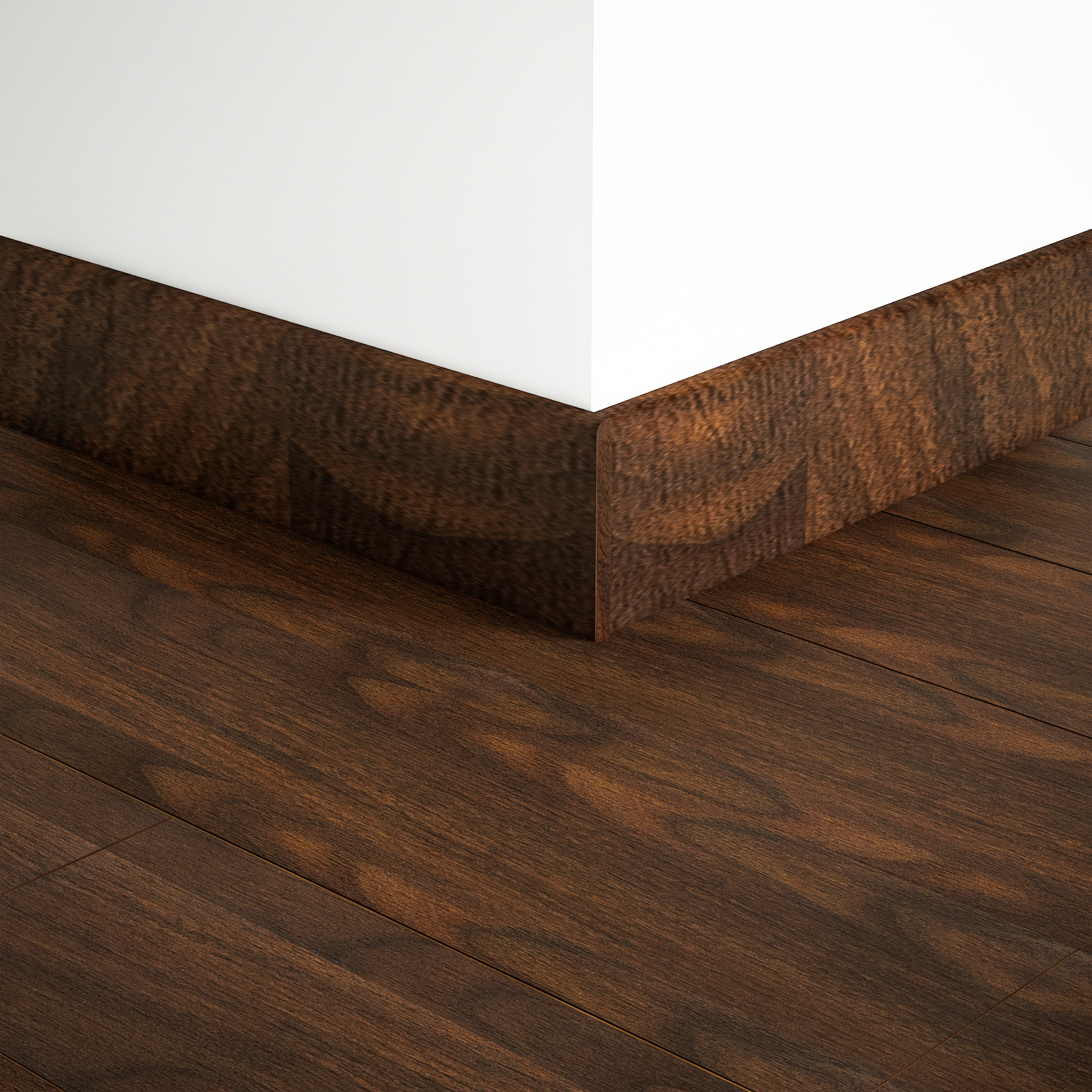 A close-up of a MDF Skirting Herringbone PM 00391 D | 8 ft x 2.5 Inch | Compatible for Laminate Wood Floor LF 00294 B available at Material Depot in Bangalore