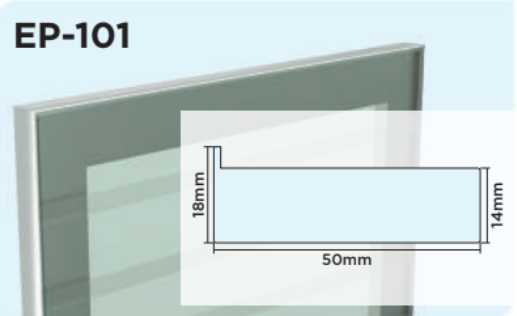 Aluminium Frame Profile EP 101 76109030 Anodized | Image 01