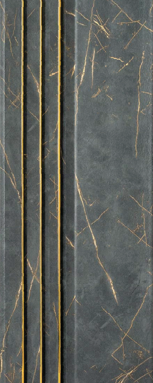 Urodecor 3501 Charcoal Louvers/Panels | 8 ft x 5 inch - 12 mm Panels  Grey| Image 1