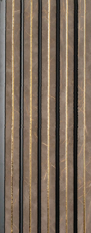 Urodecor 3514 Charcoal Louvers/Panels | 8 ft x 5 inch - 12 mm Panels  Brown| Image 1