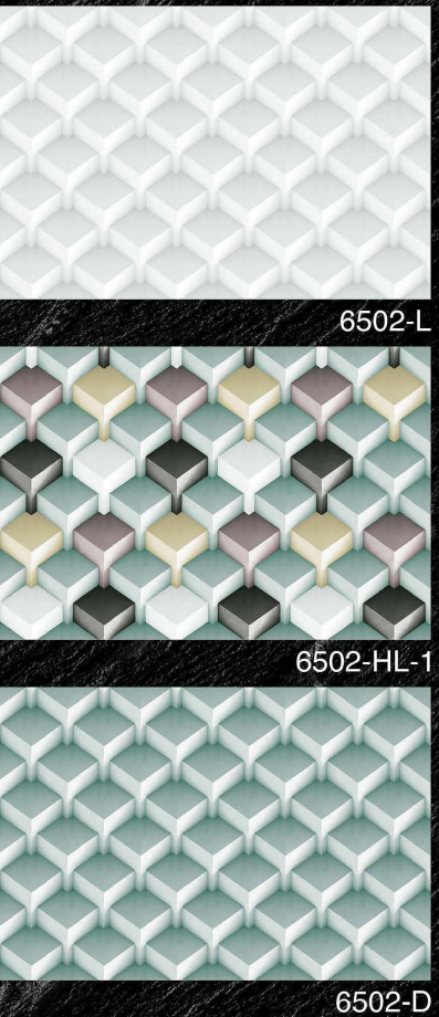 A close-up of a6502 L 450x300 mm Bathroom Series Glossy Finish Ceramic Wall Tile - 7 mm with a Glossy finish available at Material Depot in Bangalore