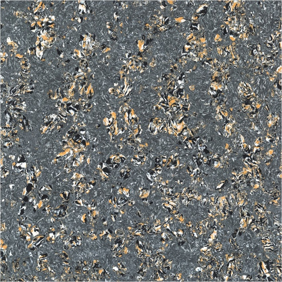 A close-up of aCreta Zebra 600x600 mm Double Charge Series Vitrified Floor Tile - 9 mm with a Glossy finish available at Material Depot in Bangalore