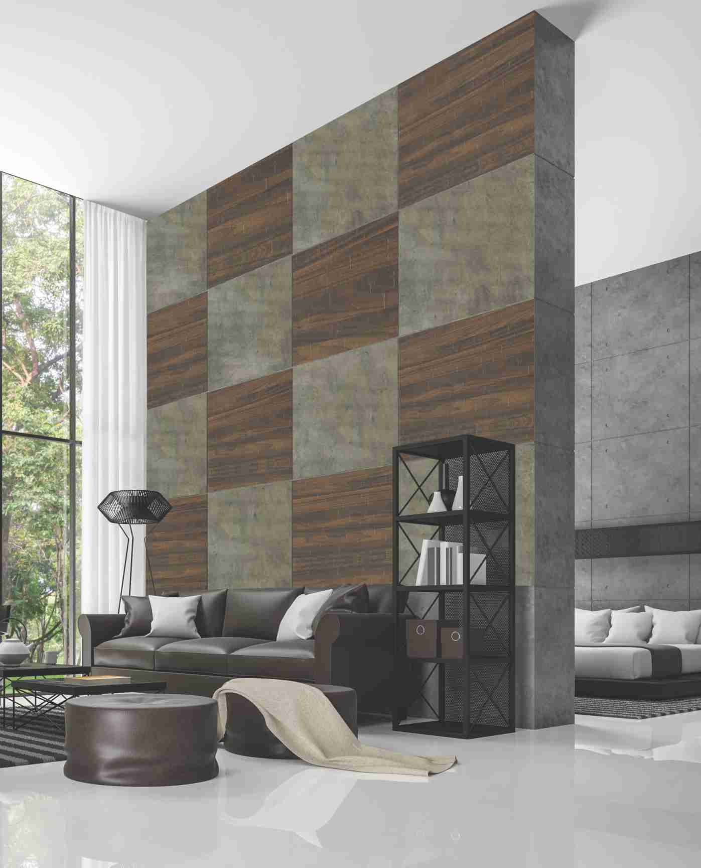 A Wardrobe cabinate application image of a 9208 STL Brown Decorative Laminate of 1 mm with a Texture finish available at Material Depot in Bangalore