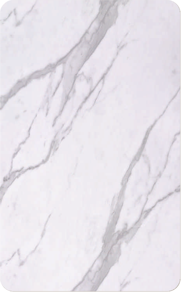 MT 723 PR Ultra Marble Matt Craft 8 ft x 4 ft Marble Matt Finish Acrylic Laminate - 1.5 mm Laminates Marble Matt Craft White| Image 1