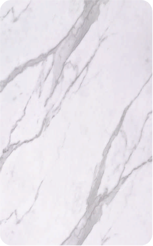 PT 222 PR Ultra Marble Craft 8 ft x 4 ft Marble Finish Acrylic Laminate - 1.5 mm Laminates Marble Craft White| Image 1