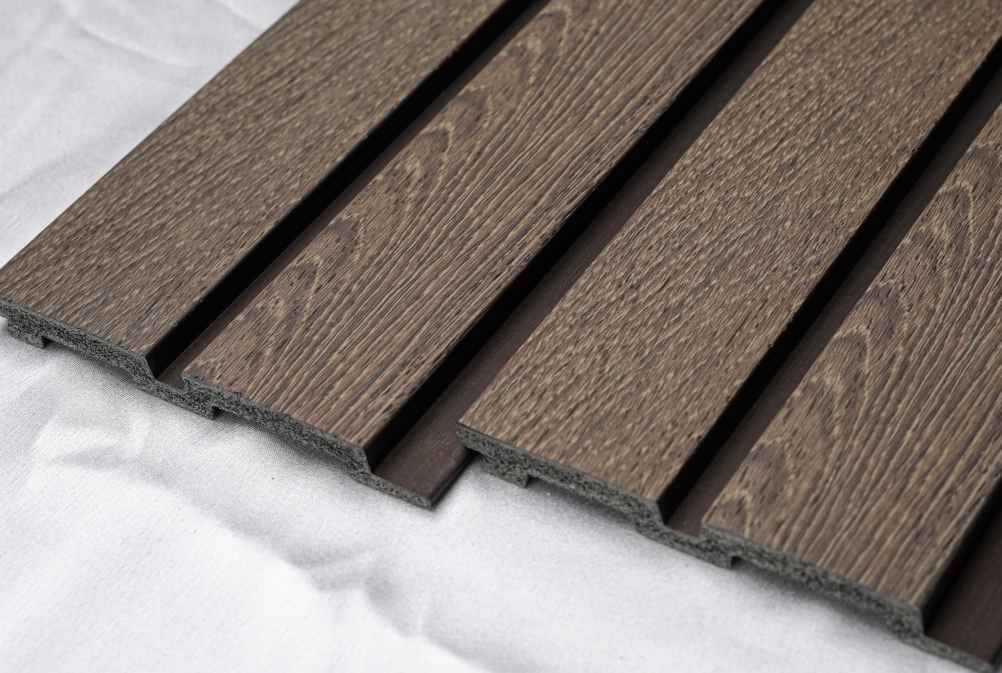 Pentone Wood Finish Wenge Charcoal Louvers/Panels | 8 ft x 5 inch - 12 mm | PT 802 Panels  Wenge| Image 2