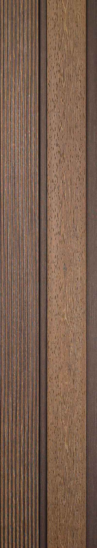 Pentone Wood Finish Brown Charcoal Louvers/Panels | 8 ft x 5 inch - 12 mm | PT 804 Panels  Brown| Image 1