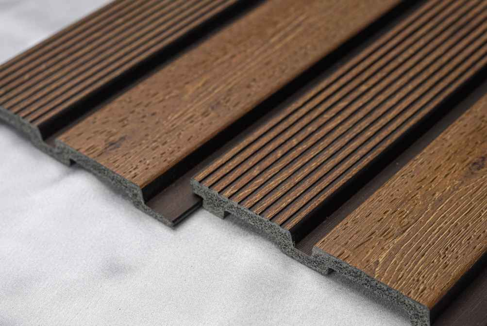 Pentone Wood Finish Brown Charcoal Louvers/Panels | 8 ft x 5 inch - 12 mm | PT 804 Panels  Brown| Image 2